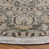 Safavieh Hazel 500 6'-0" x 6'-0" Rug in Green / Brown