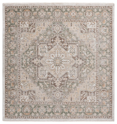 Safavieh Hazel 500 6'-0" x 6'-0" Rug in Green / Brown