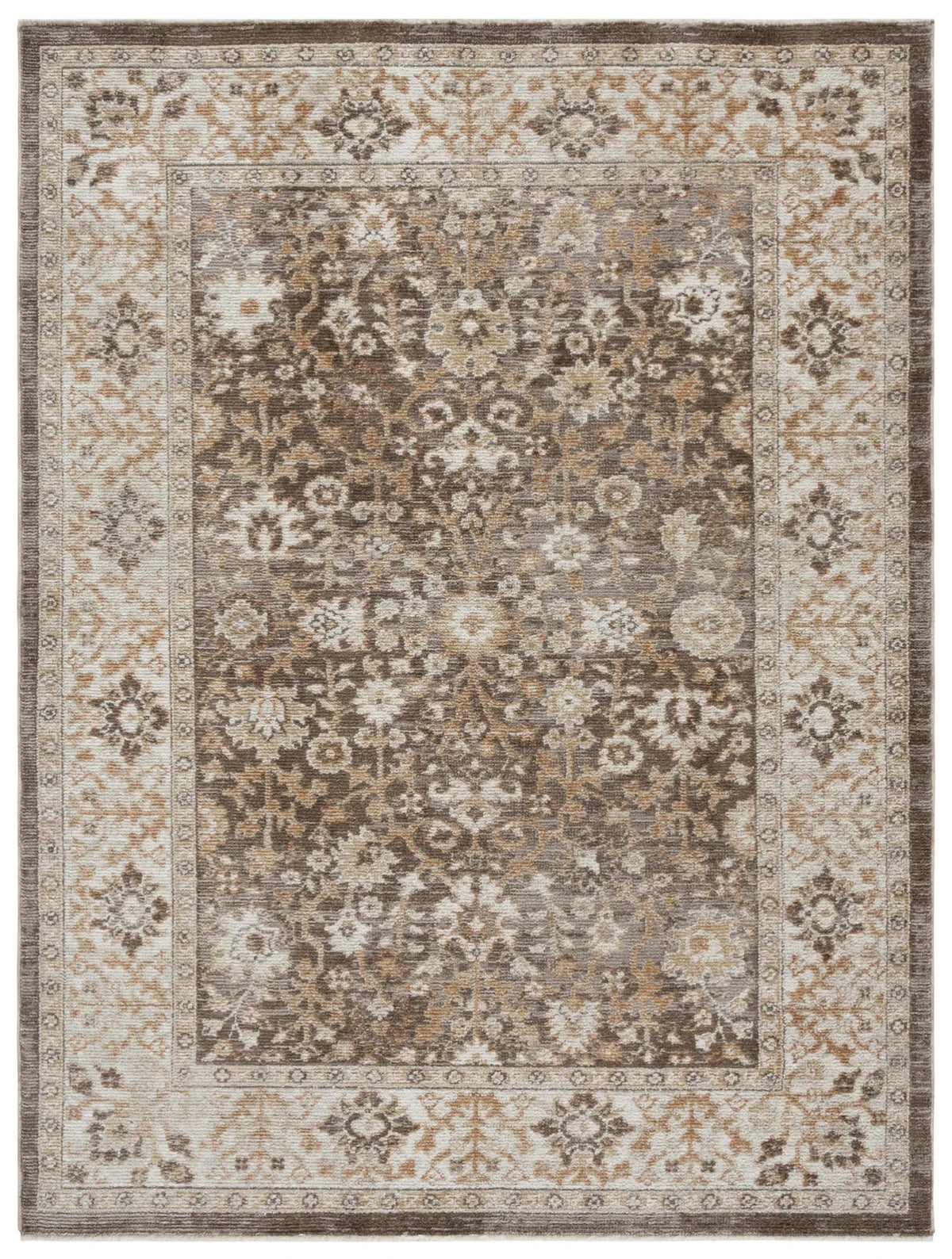 Safavieh Hazel 500 4'-0" x 6'-0" Rug in Brown / Ivory