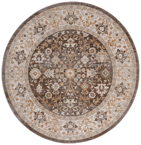 Safavieh Hazel 500 6'-0" x 6'-0" Rug in Brown / Ivory