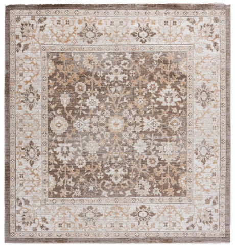 Safavieh Hazel 500 6'-0" x 6'-0" Rug in Brown / Ivory