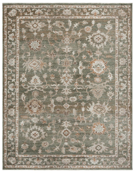 Safavieh Hazel 500 4'-0" x 6'-0" Rug in Green / Ivory