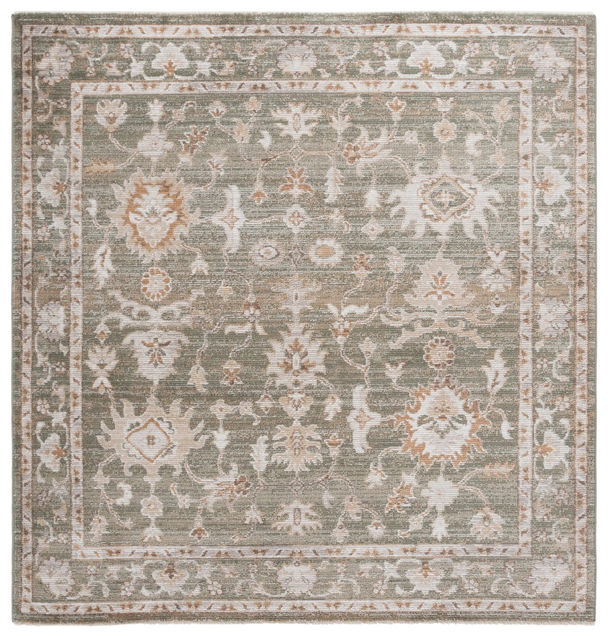 Safavieh Hazel 500 6'-0" x 6'-0" Rug in Green / Ivory