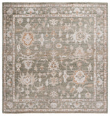 Safavieh Hazel 500 6'-0" x 6'-0" Rug in Green / Ivory