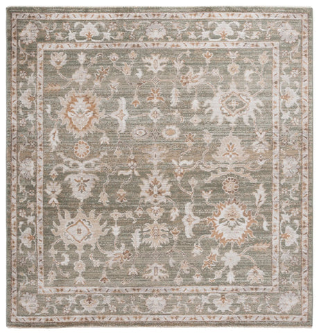 Safavieh Hazel 500 6'-0" x 6'-0" Rug in Green / Ivory