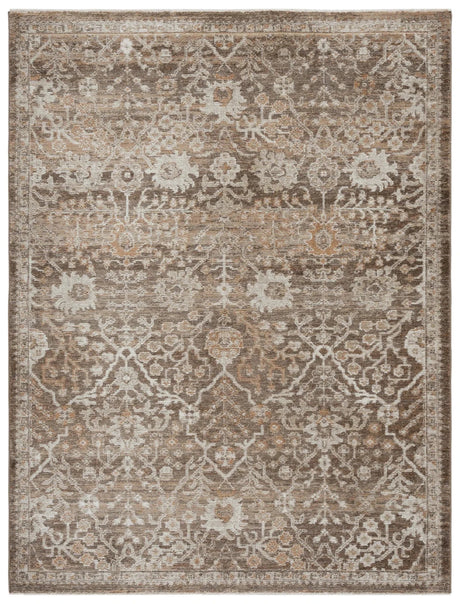 Safavieh Hazel 500 4'-0" x 6'-0" Rug in Brown / Ivory