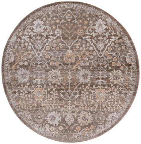 Safavieh Hazel 500 6'-0" x 6'-0" Rug in Brown / Ivory