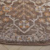 Safavieh Hazel 500 6'-0" x 6'-0" Rug in Brown / Ivory