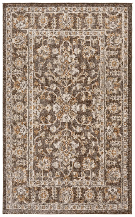 Safavieh Hazel 500 3'-0" x 5'-0" Rug in Brown / Ivory
