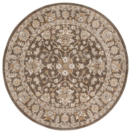 Safavieh Hazel 500 6'-0" x 6'-0" Rug in Brown / Ivory