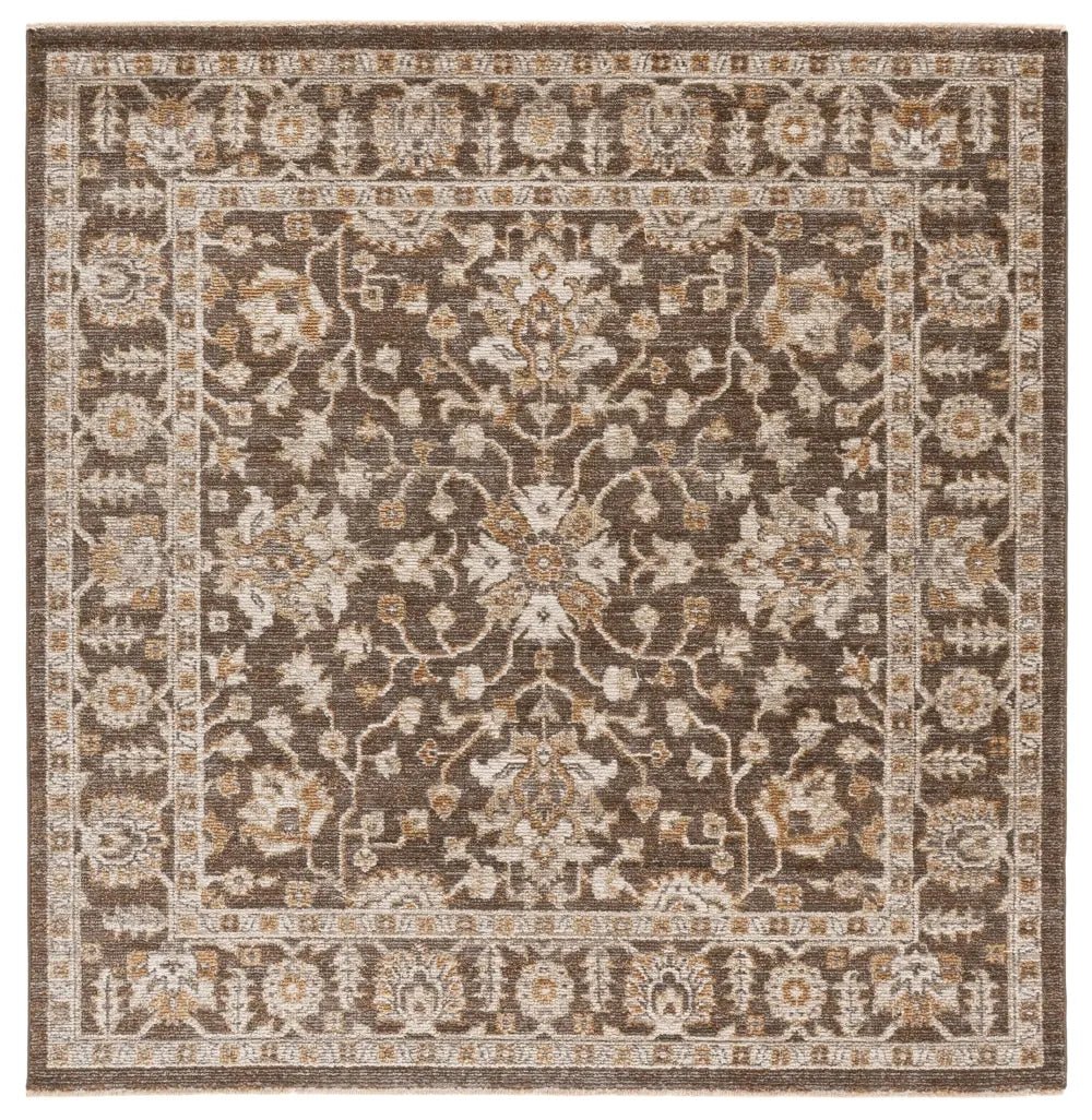 Safavieh Hazel 500 6'-0" x 6'-0" Rug in Brown / Ivory