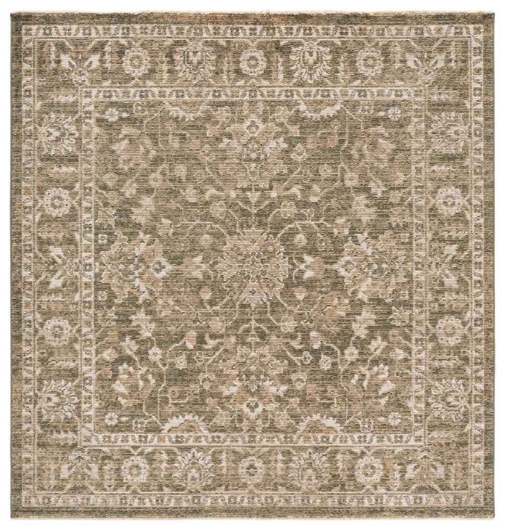 Safavieh Hazel 500 6'-0" x 6'-0" Rug in Green / Beige