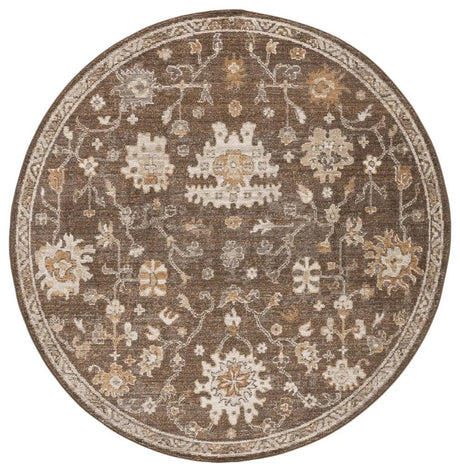Safavieh Hazel 500 6'-0" x 6'-0" Rug in Brown / Ivory