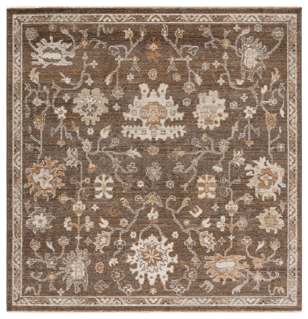 Safavieh Hazel 500 6'-0" x 6'-0" Rug in Brown / Ivory