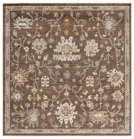 Safavieh Hazel 500 6'-0" x 6'-0" Rug in Brown / Ivory