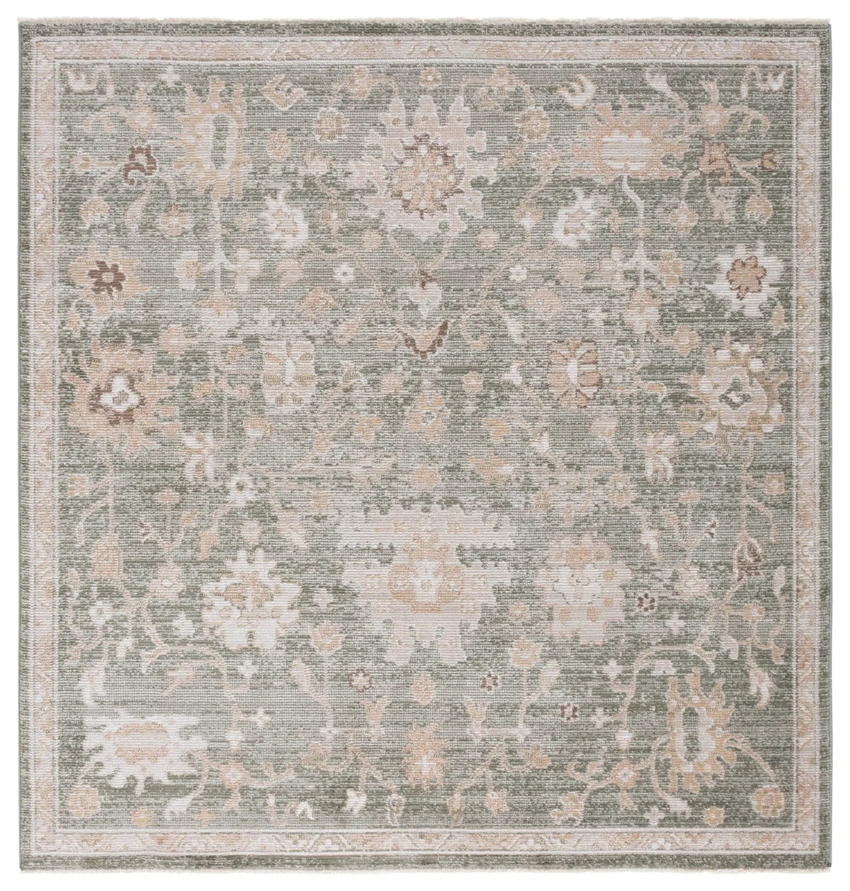 Safavieh Hazel 500 6'-0" x 6'-0" Rug in Green / Beige