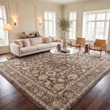 Safavieh Hazel 500 10'-0" x 14'-3" Rug in Brown / Ivory