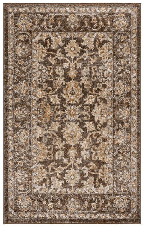 Safavieh Hazel 500 3'-0" x 5'-0" Rug in Brown / Ivory