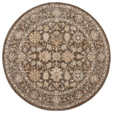 Safavieh Hazel 500 6'-0" x 6'-0" Rug in Brown / Ivory