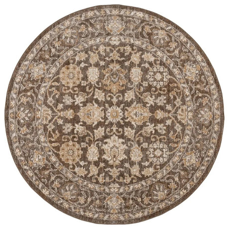 Safavieh Hazel 500 6'-0" x 6'-0" Rug in Brown / Ivory