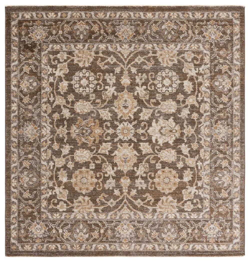 Safavieh Hazel 500 6'-0" x 6'-0" Rug in Brown / Ivory