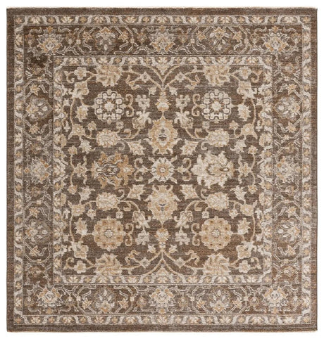 Safavieh Hazel 500 6'-0" x 6'-0" Rug in Brown / Ivory