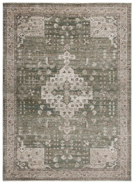 Safavieh Hazel 500 4'-0" x 6'-0" Rug in Green / Beige