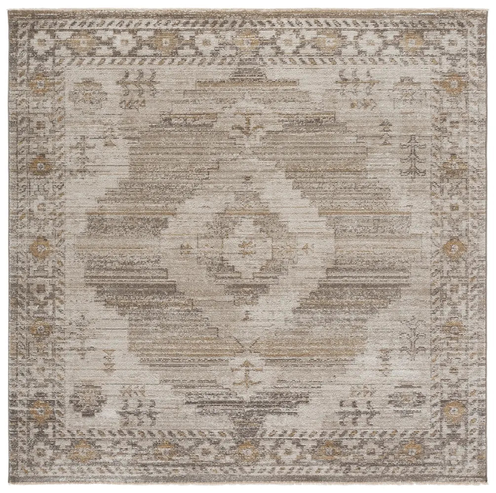 Safavieh Hazel 500 6'-0" x 6'-0" Rug in Beige / Ivory