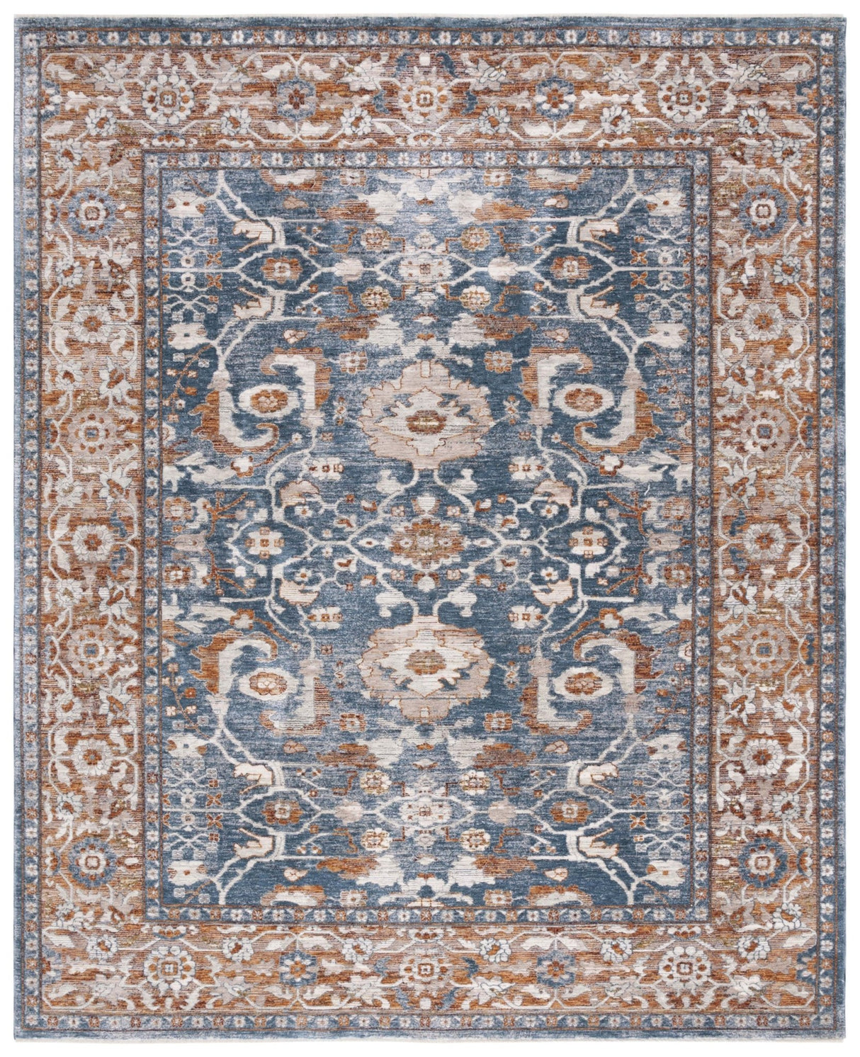 Safavieh Heirloom Hrl720M Blue/Rust Rug - Safavieh - hrl720m - 3