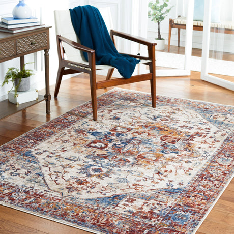 Safavieh Heirloom Hrl796A Ivory/Blue Rust Rug - Safavieh - hrl796a - 4