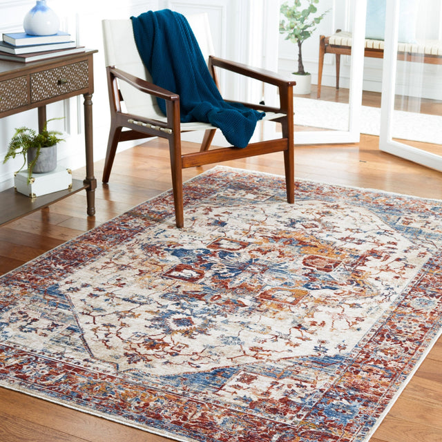 Safavieh Heirloom Hrl796A Ivory/Blue Rust Rug - Safavieh - hrl796a - 4