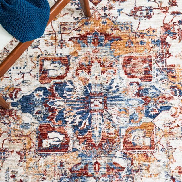 Safavieh Heirloom Hrl796A Ivory/Blue Rust Rug - Safavieh - hrl796a - 7r