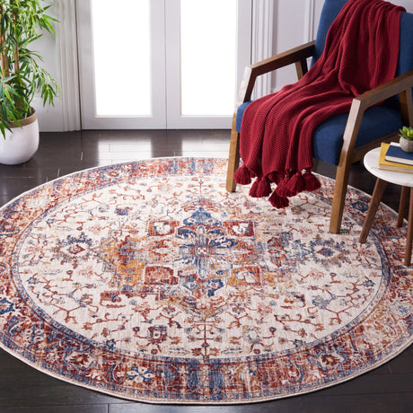 Safavieh Heirloom Hrl796A Ivory/Blue Rust Rug - Safavieh - hrl796a - 7r