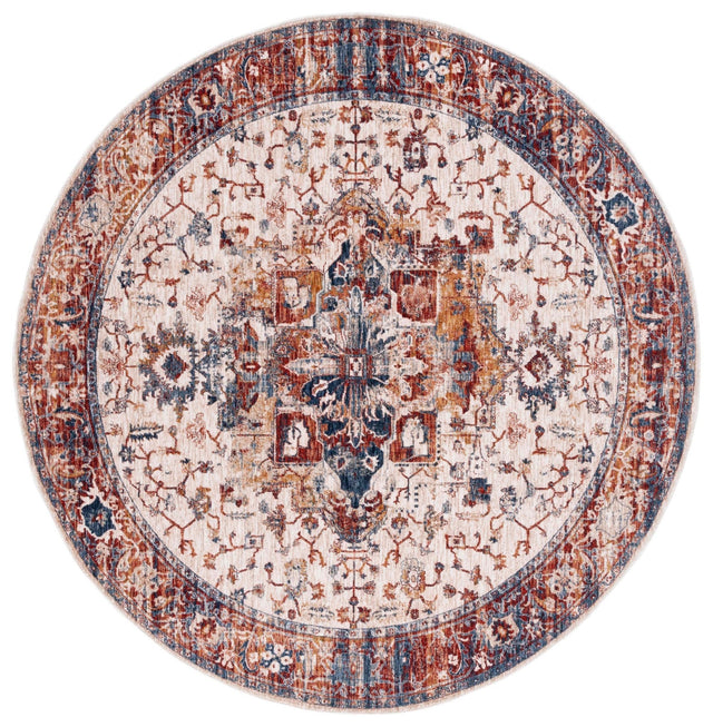 Safavieh Heirloom Hrl796A Ivory/Blue Rust Rug - Safavieh - hrl796a - 7r