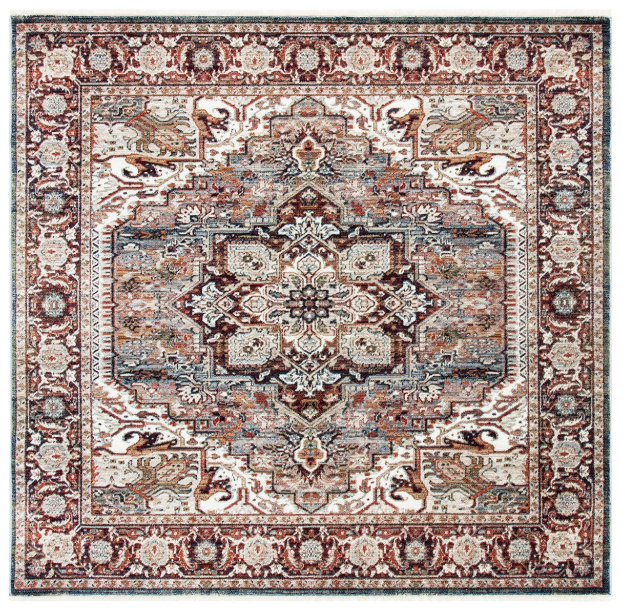 Safavieh Herat Hrt331Q Red/Ivory Rugs - Safavieh - hrt331q - 7sq