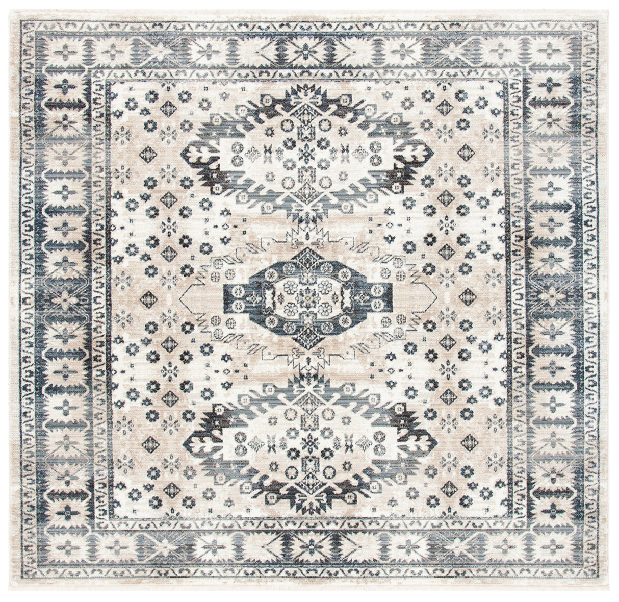 Safavieh Herat Hrt356A Ivory/Grey Rugs - Safavieh - hrt356a - 7sq