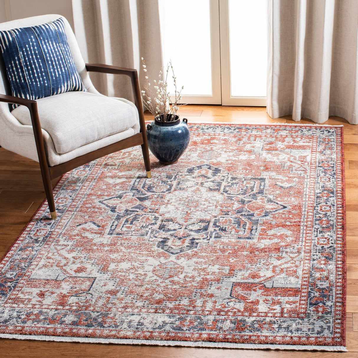 Safavieh Herat Hrt392A Rust/Creme Rugs - Safavieh - hrt392a - 4