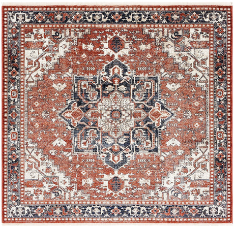 Safavieh Herat Hrt395P Rust/Black Rugs - Safavieh - hrt395p - 7sq