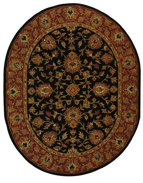 Safavieh Heritage Hg112A Black / Red Rugs - Safavieh - hg112a - 5ov