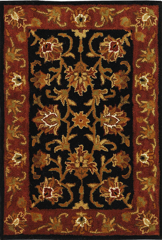 Safavieh Heritage Hg112A Black / Red Rugs - Safavieh - hg112a - 5ov