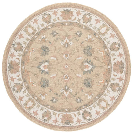 Safavieh Heritage 6'-0" x 6'-0" Rug in Beige / Ivory