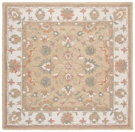 Safavieh Heritage 6'-0" x 6'-0" Rug in Beige / Ivory