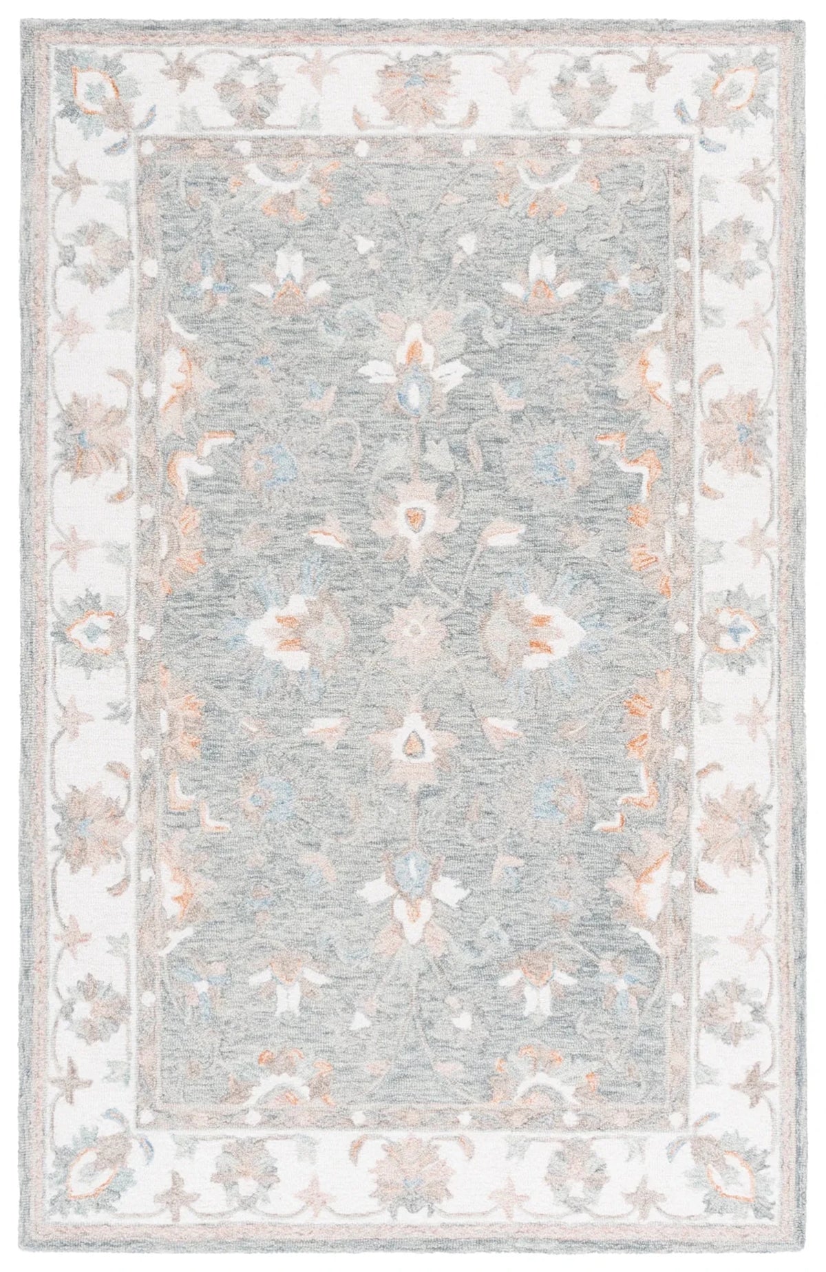 Safavieh Heritage 4'-0" x 6'-0" Rug in Grey / Ivory