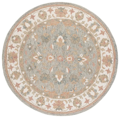 Safavieh Heritage 6'-0" x 6'-0" Rug in Grey / Ivory