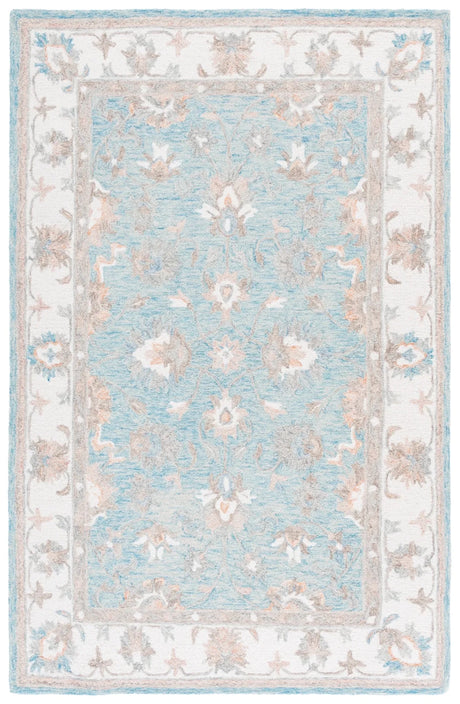 Safavieh Heritage 4'-0" x 6'-0" Rug in Light Blue / Ivory