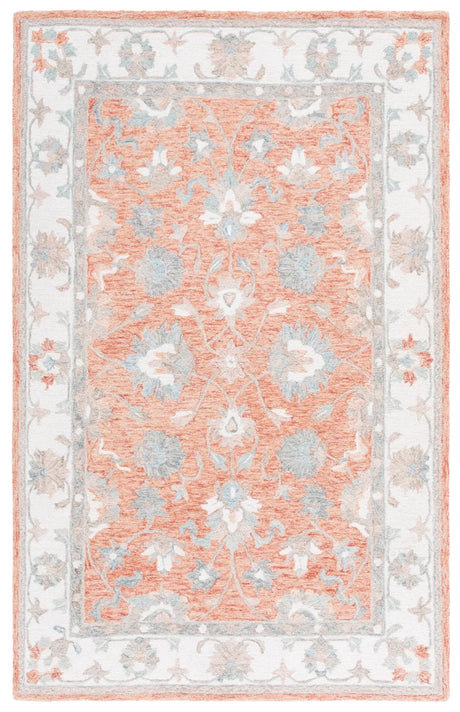 Safavieh Heritage 4'-0" x 6'-0" Rug in Rust / Ivory