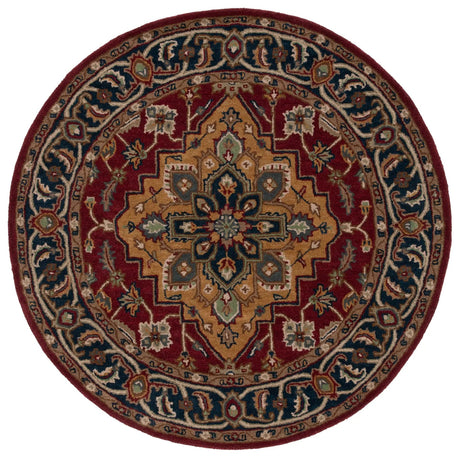 Safavieh Heritage 6'-0" x 6'-0" Rug in Red / Ivory