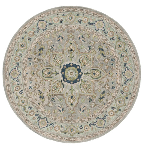 Safavieh Heritage 6'-0" x 6'-0" Rug in Ivory / Blue