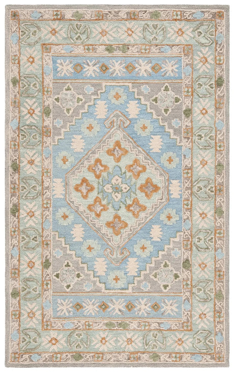 Safavieh Heritage 4'-0" x 6'-0" Rug in Green / Ivory