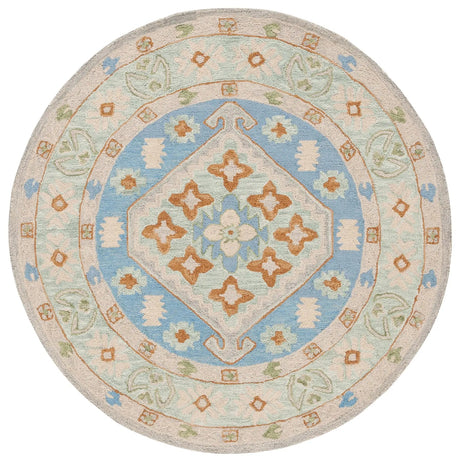 Safavieh Heritage 6'-0" x 6'-0" Rug in Green / Ivory